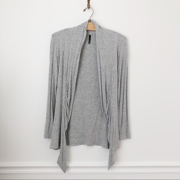 Light Gray Waterfall Cardigan - Picture 1 of 6
